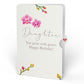 Watercolor Orchid Birthday Pop-Up Card and Sentiment Set for Daughter
