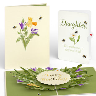 Bloom Birthday Pop-Up Card and Sentiment Set for Daughter greeting card -  Lovepop