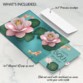 Koi Fish and Lotus 50th Birthday Pop-Up Card and Sentiment Set
