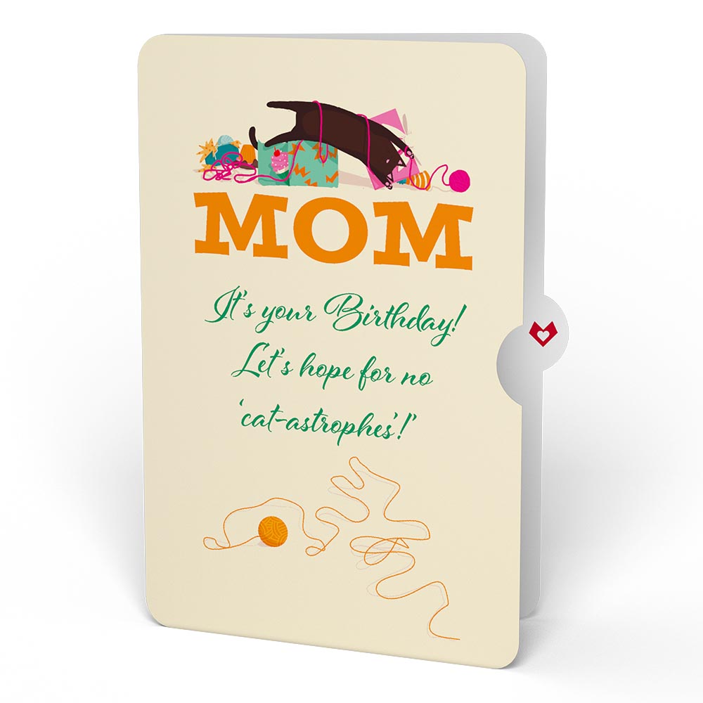 Party Cats Birthday Pop-Up Card and Sentiment Set for Mom