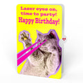 Truckloads of Birthday Wishes with Cat Laser Eyes Pop-Up Card and Sentiment Set