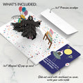 Grim Reaper Dark Humor Birthday with Space Laser Cats Pop-Up Card and Sentiment Set