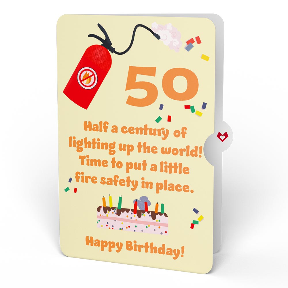 Holy Smokes You're Old 50th Birthday Pop-Up Card and Sentiment Set