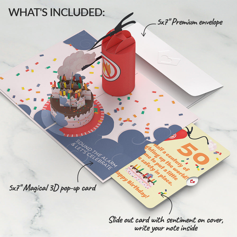 Holy Smokes You're Old 50th Birthday Pop-Up Card and Sentiment Set