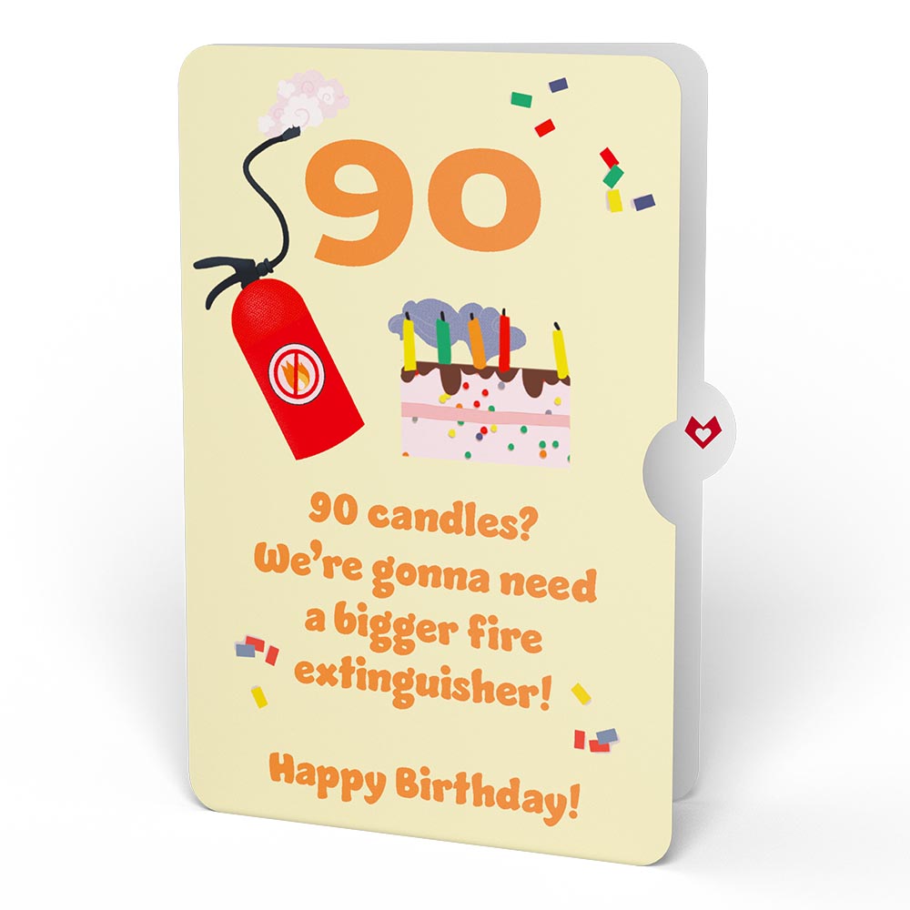 Holy Smokes You're Old 90th Birthday Pop-Up Card and Sentiment Set