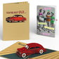 Happy Birthday Classic Car Pop-Up Card and Sentiment Set for Any Woman