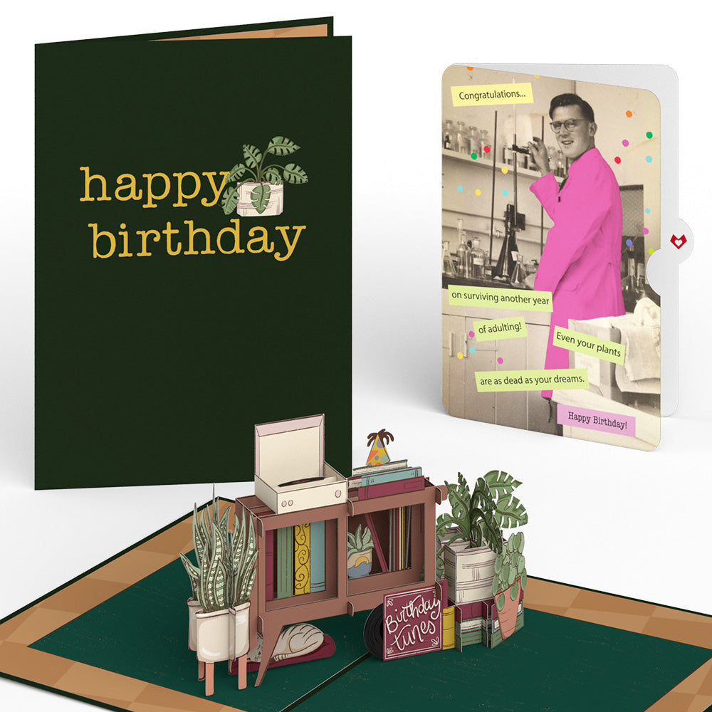 Birthday Houseplants Pop-Up Card and Sentiment Set