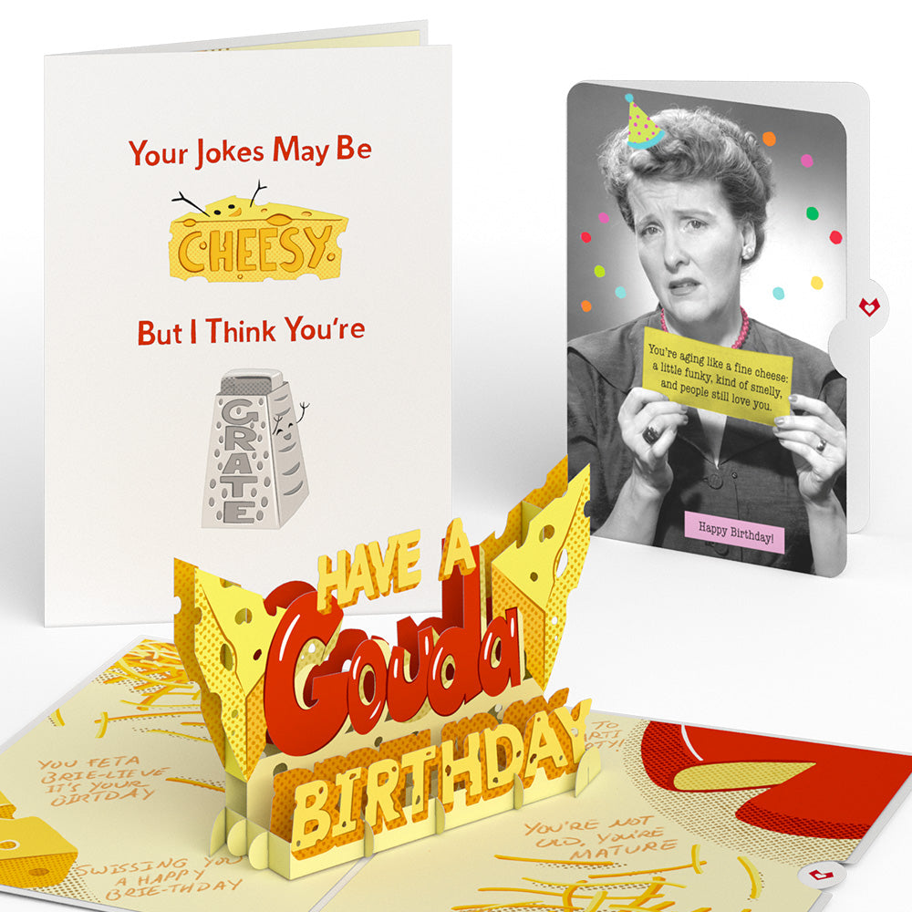 Gouda Birthday Pop-Up Card and Sentiment Set for Any Woman