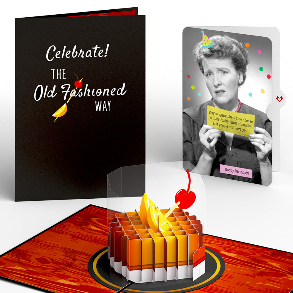Old Fashioned Birthday Pop-Up Card and Sentiment Set
