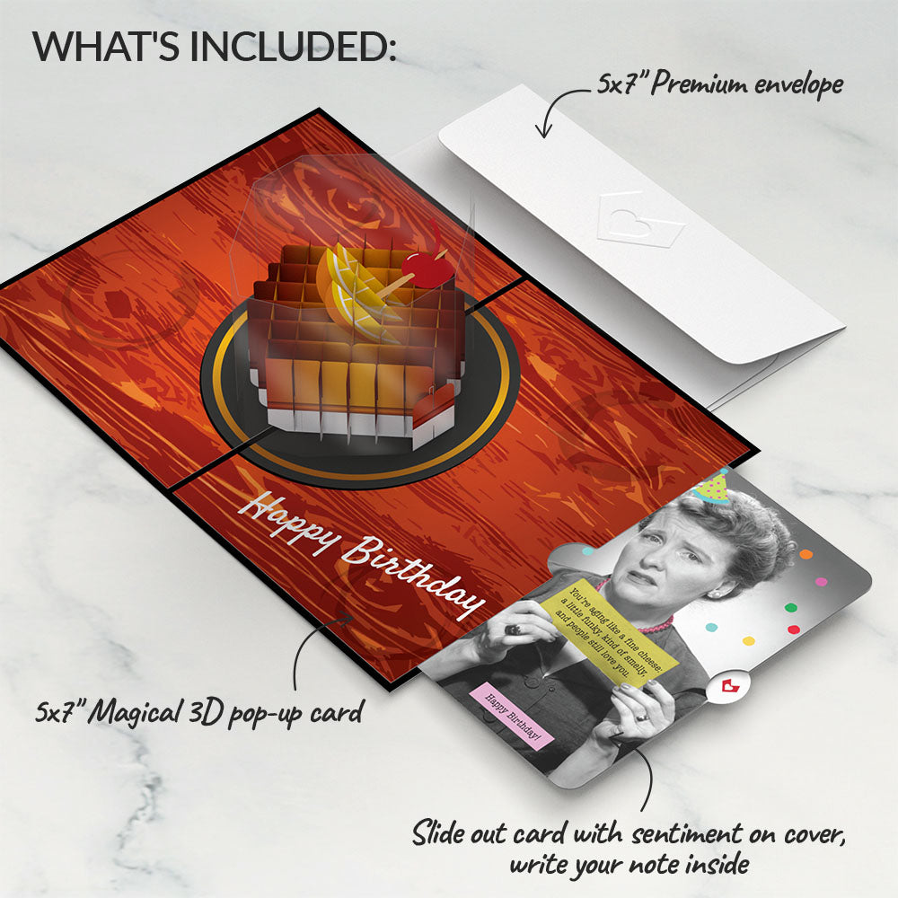 Old Fashioned Birthday Pop-Up Card and Sentiment Set