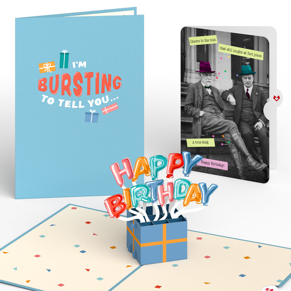 Happy Birthday Burst Pop-Up Card and Sentiment Set for Any Man