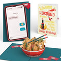 Send Noods Spicy Birthday Pop-Up Card and Sentiment Set for Husband