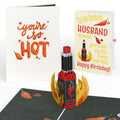 You’re So Hot - Hot Sauce Birthday Pop-Up Card and Sentiment Set for Husband