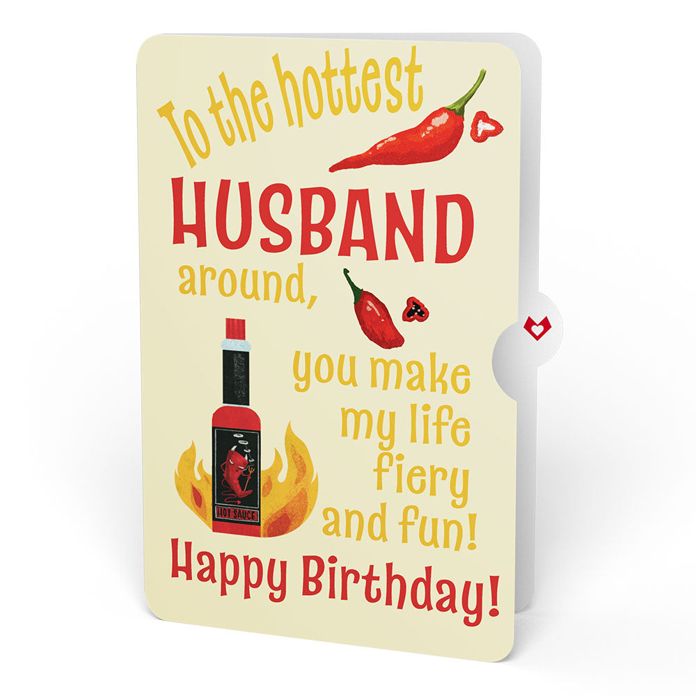 You’re So Hot - Hot Sauce Birthday Pop-Up Card and Sentiment Set for Husband