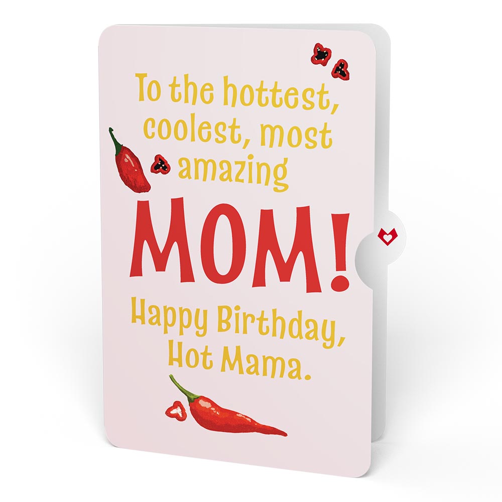 You’re So Hot - Hot Sauce Birthday Pop-Up Card and Sentiment Set for Mom