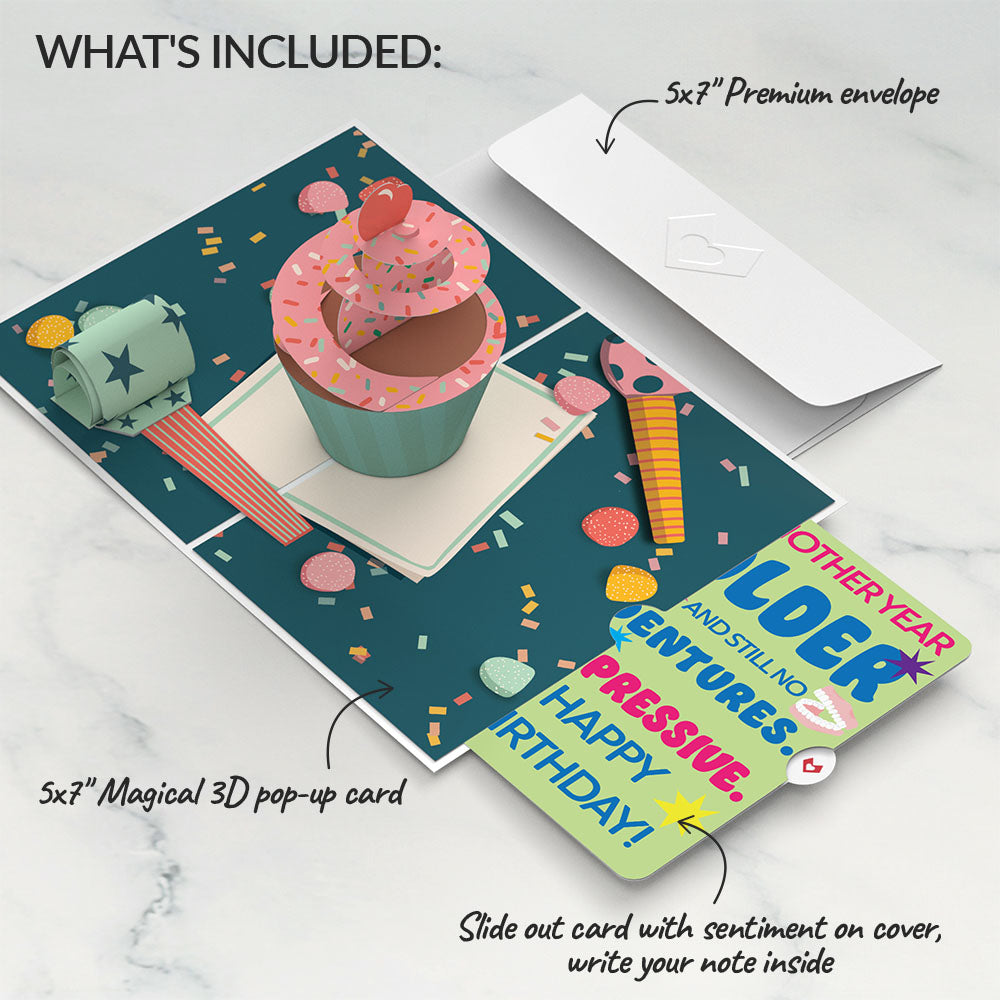 Birthday Cupcake Pop-Up Card and Sentiment Set