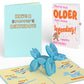 Birthday Balloon Animal Pop-Up Card and Not Older Just More Legendary Sentiment Set