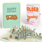 Happy Birthday You F*cking Fossil Pop-Up Card and Not Older Just More Legendary Sentiment Set