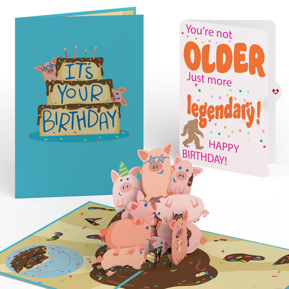 Hog Wild Birthday Pop-Up Card and Sentiment Set