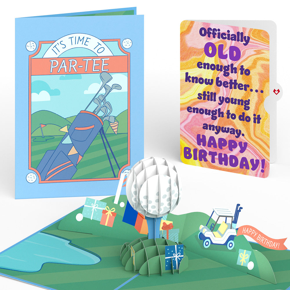 Time to Par-Tee Birthday Golf Pop-Up Card and Sentiment Set