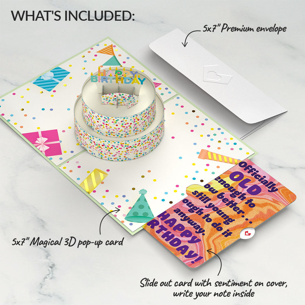 Sprinkles Birthday Cake Pop-Up Card and Sentiment Set