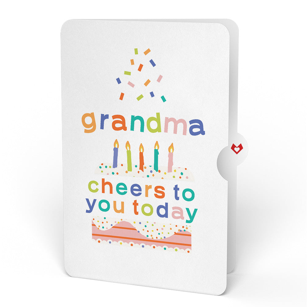 Sweet Birthday Wishes Bouquet and Sentiment Set for Grandma