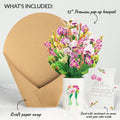 Orchid Birthday Bouquet and Sentiment Set for Mother 