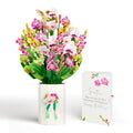 Orchid Birthday Bouquet and Sentiment Set for Sister 