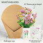 Orchid 50th Birthday Bouquet and Sentiment Set