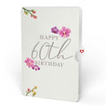 Orchid 60th Birthday Bouquet and Sentiment Set