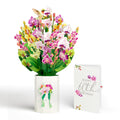 Orchid 60th Birthday Bouquet and Sentiment Set