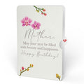 Cherry Blossom Birthday Bouquet and Sentiment Set for Mother 