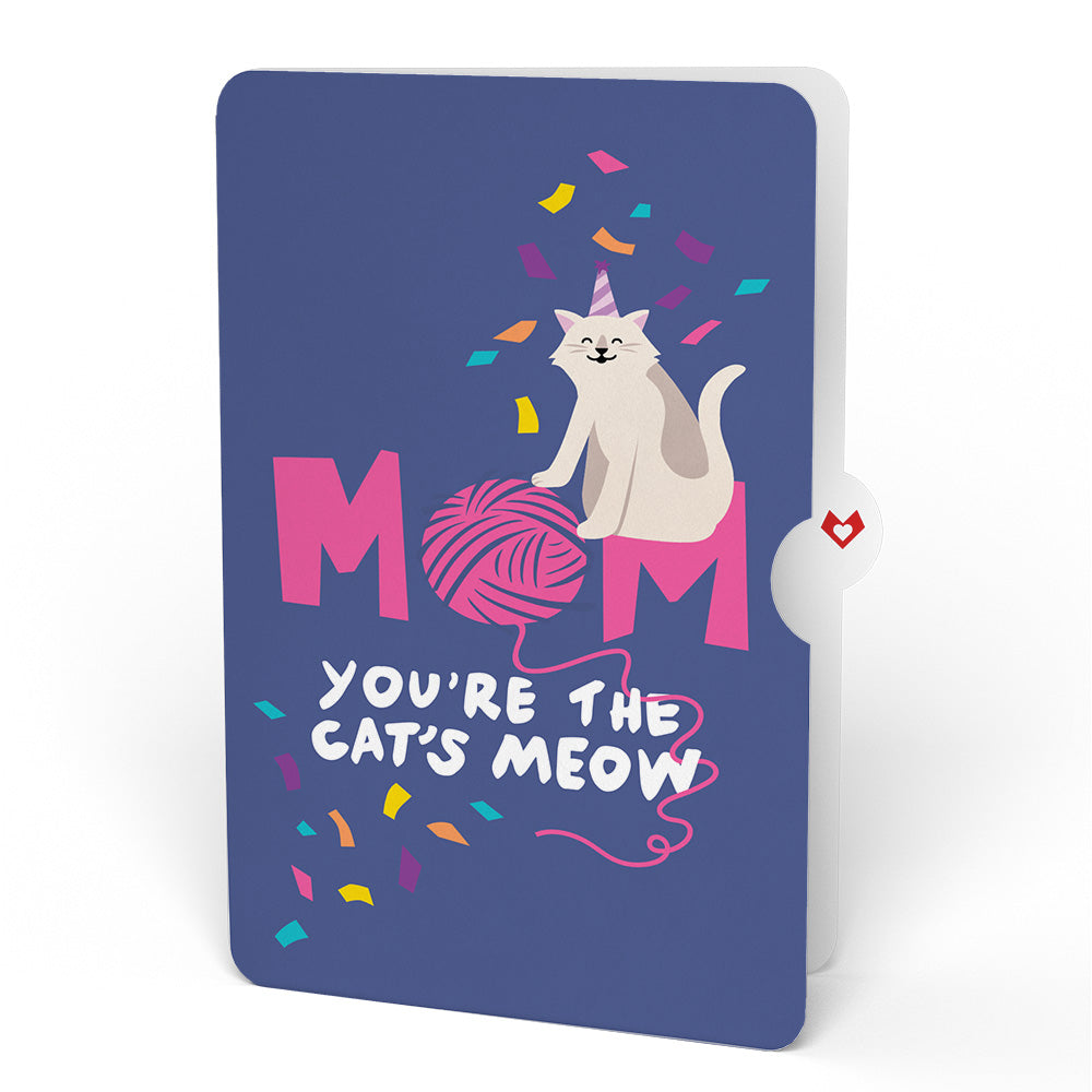 Purr-fect Cat Birthday Bouquet and Sentiment Set for Mom