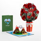 I Lava You Roses Pop-Up Card & Bouquet Bundle