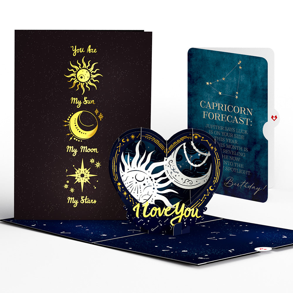 Celestial Love Pop-Up Card and Capricorn Zodiac Sentiment Set