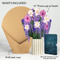Wisteria Birthday Bouquet and Pisces Zodiac Sentiment Set