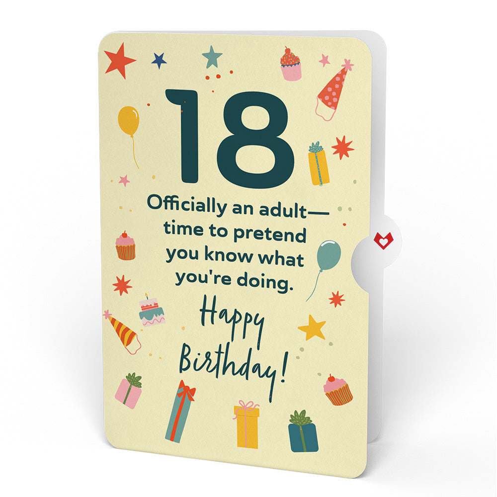 18th Birthday Cupcake Pop-Up Card and Sentiment Set