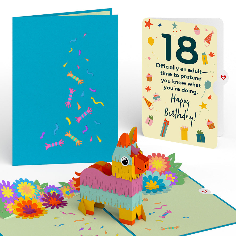 Pinata 18th Birthday Pop-Up Card and Sentiment Set