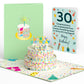 Sprinkles 30th Birthday Cake Pop-Up Card and Sentiment Set