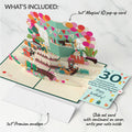 Party Cats 30th Birthday Pop-Up Card and Sentiment Set
