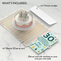 Happy 30th Birthday to You! Confetti Cake Pop-Up Card and Sentiment Set