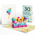 30th Birthday Celebration Pop-Up Card and Sentiment Set