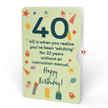 Party Cats 40th Birthday Pop-Up Card and Sentiment Set