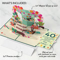 Party Cats 40th Birthday Pop-Up Card and Sentiment Set