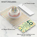 Happy 40th Birthday to You! Confetti Cake Pop-Up Card and Sentiment Set