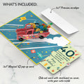 40th Birthday Truck Pop-Up Card and Sentiment Set