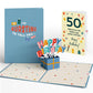 Happy 50th Birthday Burst Pop-Up Card and Sentiment Set