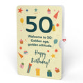 Party Cats 50th Birthday Pop-Up Card and Sentiment Set
