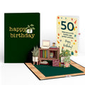 50th Birthday Houseplants Pop-Up Card and Sentiment Set