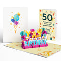 50th Birthday Celebration Pop-Up Card and Sentiment Set